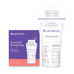 Pungi de stocare lapte matern, 25 bucăți, Lansinoh