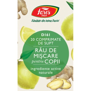 Rau de miscare pentru copii D161, 20 comprimate, Fares - Img 2