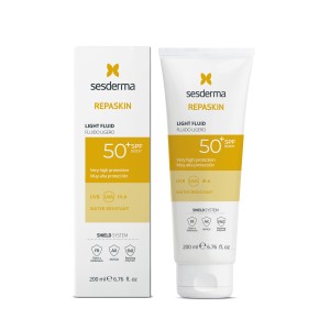 Sesderma Repaskin Fluid Lejer SPF 50+, protectie solara corp, 200 ml