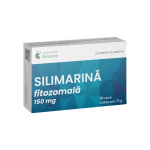 Silimarină fitozomală, 30 capsule, Laboratoarele Remedia