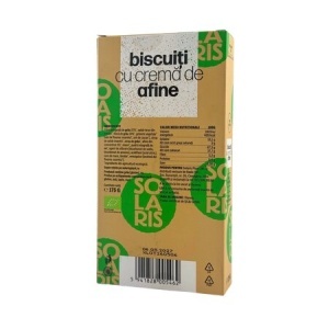 Solaris Biscuiți Bio cu Cremă de Afine, 175 g - Img 2