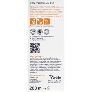 Spray transparent pentru protecție solară SPF 50 P20 Sun Protection, 200 ml, Riemann - Img 2