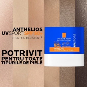 Stick cu protectie solara SPF 50+ Anthelios UVSport, 8 g, La Roche-Posay - Img 2