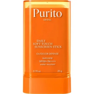 Stick pentru fata cu protectie solara SPF 50+ Daily Soft Touch Sunscreen, 20 g, Purito - Img 1