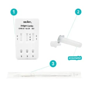 Test Rapid Combo 4-in-1 Gripa A/B, RSV, SARS-CoV-2 -Covid 19-Sejoy, 1 buc - Img 2
