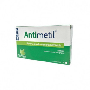Tilman Antimetil cu extract standardizat de ghimbir, 36 comprimate filmate