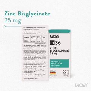 Zinc Bisglicinat m36, 25 mg, 90 tablete, Molecules of Youth - Img 5