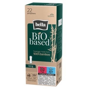 Absorbante zilnice cu strat superior din 100% bambus Biobased, Long, 22 buc, Bella