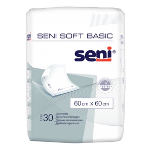 Aleze de protecție Soft Basic, 60x60 cm, 30 bucăți, Seni