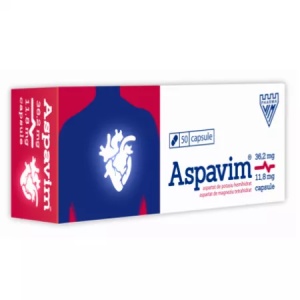 Aspavim, 36,2 mg K / 11,8 mg Mg, 50 capsule, Vim Spectrum