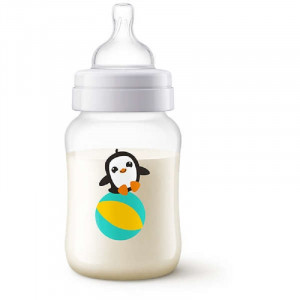 AVENT Biberon Clasic anticolici-pinguini x 260ml SCF821/13
