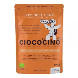 Baza Eco pentru ciocolata calda fara gluten Ciococino, 200 g, Republica Bio - Img 1