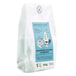 Bicarbonat de sodiu alimentar Bio fara aluminiu, fara gluten, 250 g, Republica Bio - Img 2
