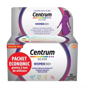 Centrum Silver 50+ pentru femei, 60 comprimate - Img 1