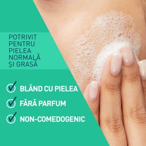 CeraVe Refill Gel Curatare Spumant 473ml – Ten normal si gras, ceramide - Img 4