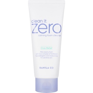 Clean It Zero Calming Foam Cleanser, spumă de curățare calmantă, 150 ml, BANILA CO