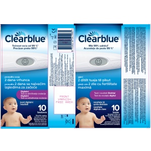 Clearblue Test de Ovulație Digital, 1 dispozitiv și 10 benzi de testare - Img 2