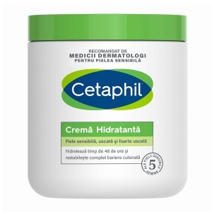 Cremă hidratantă pentru corp, pentru piele sensibilă și uscată, 453 g, Cetaphil