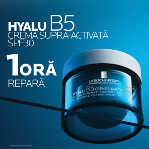 Crema Supra-Activata cu Acid Hialuronic si SPF30 Hyalu B5, 50 ml, La Roche-Posay - Img 2