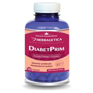 DiabetPrim, 120 capsule, Herbagetica
