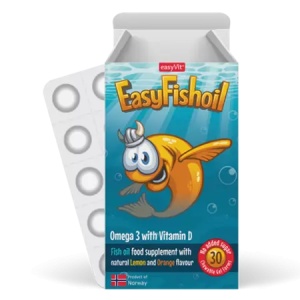 Easy FishOil Vitamina D si Omega 3, 30 comprimate, EasyVit