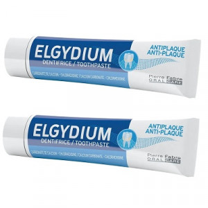 ELGYDIUM pasta de dinti antiplaca x 75ml 1+1 70%