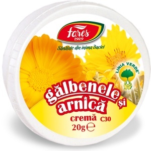 Fares Cremă cu Gălbenele și Arnică C30, 20 g
