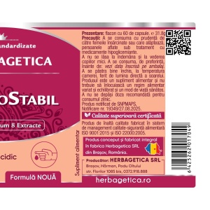 Herbagetica Glicemostabil, pachet 2 x 60 capsule - Img 3