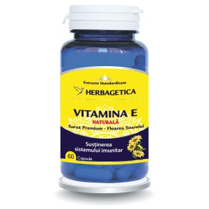 Herbagetica Vitamina E Naturala, 30 capsule