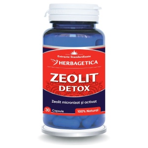 Herbagetica Zeolit Detox, 30 capsule