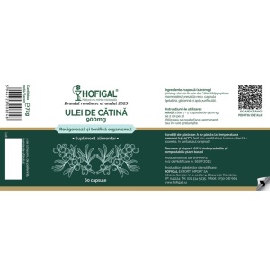 Hofigal Ulei de Cătină 900 mg, 60 capsule moi - Img 4