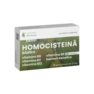 Homocisteina Biotics Remedios, 30 capsule, Laboratoarele Remedia