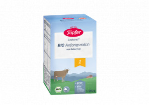 Lapte praf Bio 1 Lactana, + 0 luni,600 g, Topfer - Img 2