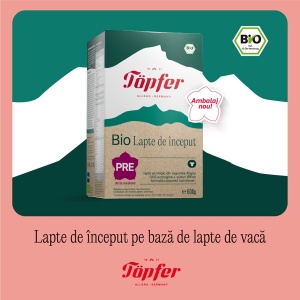 Lapte praf Bio Pre, 600 g, Topfer - Img 3