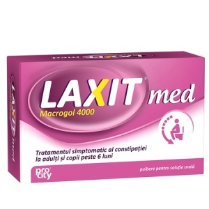 Laxit Med cu Macrogol 4000, 10 plicuri x 5 g, Fiterman Pharma