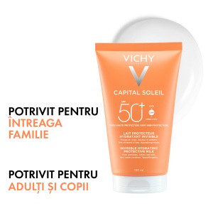 Lotiune Hidratanta cu Protectie Solara SPF 50+ Capital Soleil, 150 ml – Vichy - Img 7
