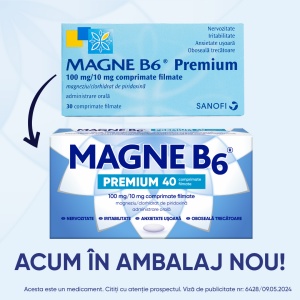 Magne B6 Premium 100 mg/10 mg, 40 comprimate – Sanofi - Img 2