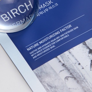 Mască de față tip pentru hidratare, Dermaplus Birch Sheet Mask, 22 ml, Mediheal - Img 3