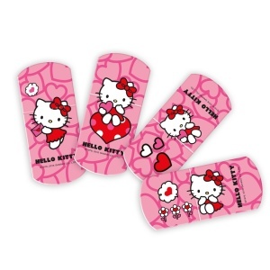 Medrull Hello Kitty Plasturi Sterili pentru Copii, 10 bucăți - Img 2