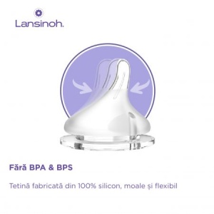 Pachet biberoane din sticla, 2 x 240 ml, Lansinoh - Img 2