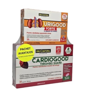 Pachet Cardiogood x 30 + Urigood Forte x 20, Only Natural