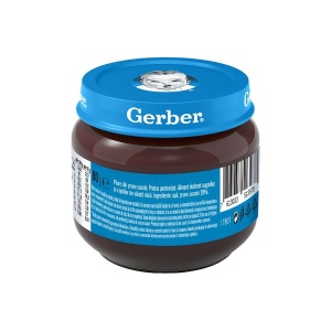 Piure natural de prune Gerber 80 g - primul piure pentru bebelusi - Img 3