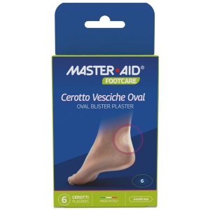 Plasturi hidrocoloidali pentru bășici Oval Foot Care Master Aid, 6 bucăți