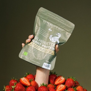 Pudră proteică vegetală cu aromă de căpșuni Silhouette Rituals Plant Protein, 175 g, Republica BIO - Img 5