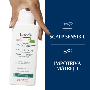 Șampon Gel DermoCapillaire împotriva mătreții, 250 ml, Eucerin - Img 2