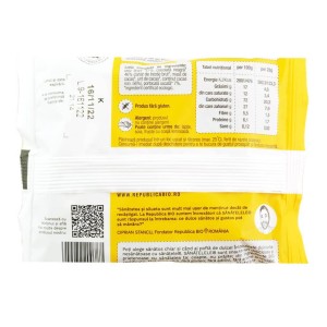 Sanatele Bio cu ciocolata neagra si portocala, eco, fara gluten, 28g, Republica Bio - Img 2