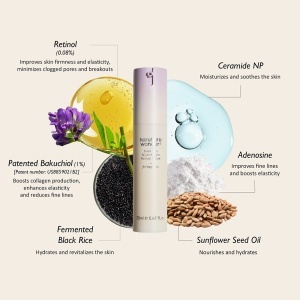 Ser de noapte cu retinol și bakuchiol Haruharu Wonder Black Rice Night Knight, 20 ml - Img 2