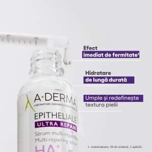 Ser multireparator cu acid hialuronic Epitheliale Ultra Repair HA+, 30 ml, A-Derma - Img 3