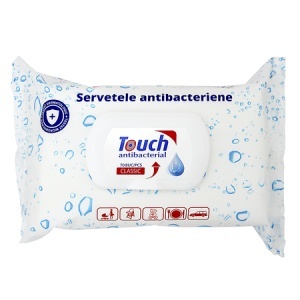 Șervețele umede antibacteriene Classic, 70 bucăți, Touch