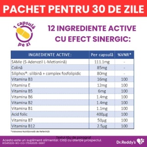 SilQ Forte 15 + 15 capsule - suport pentru sanatatea ficatului si efect antioxidant - Img 5